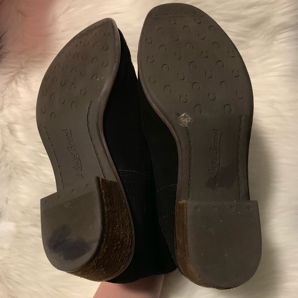 Lucky Brand Black Suede Western Booties - Picture 8 of 8